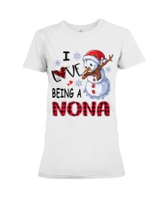I Love Being A Nona - Xmas Premium Fit Ladies Tee tile
