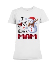 I Love Being A Mam - Xmas Premium Fit Ladies Tee tile