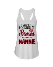 One Blessed Nannie - Red Ladies Flowy Tank tile