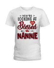 One Blessed Nannie - Red Ladies T-Shirt tile
