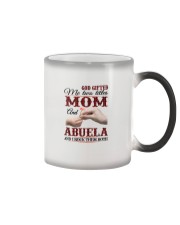 Mom And Abuela I Rock Them Both Color Changing Mug tile