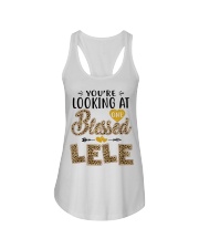One Blessed Lele - Leo Ladies Flowy Tank tile