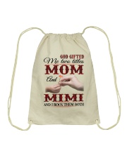 Mom And Mimi - I Rock Them Both Drawstring Bag tile