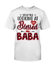 One Blessed Baba - Red Classic T-Shirt front
