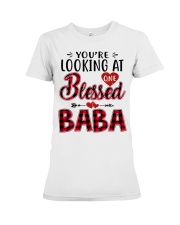 One Blessed Baba - Red Premium Fit Ladies Tee tile