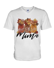 Blessed To Be Called Mima - M V-Neck T-Shirt tile