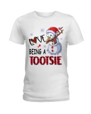 I Love Being A Tootsie - Xmas Ladies T-Shirt tile
