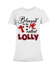 Blessed To Be Called Lolly - Red Premium Fit Ladies Tee tile