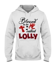 Blessed To Be Called Lolly - Red Hooded Sweatshirt tile