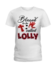Blessed To Be Called Lolly - Red Ladies T-Shirt tile