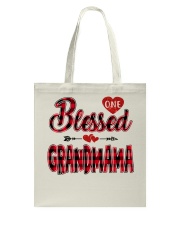 Blessed Grandmama - Red Tote Bag tile