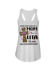 Mom Then A Lita - Cross Ladies Flowy Tank tile