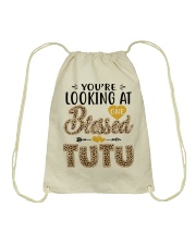 One Blessed Tutu - Leo Drawstring Bag tile