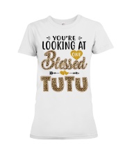 One Blessed Tutu - Leo Premium Fit Ladies Tee tile