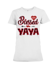 Blessed Yaya - Red Premium Fit Ladies Tee tile