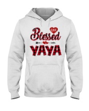 Blessed Yaya - Red Hooded Sweatshirt tile