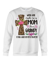 Mom Then A Grandy - Cross 2 Crewneck Sweatshirt tile