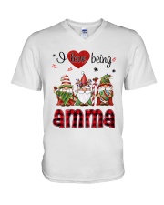 I Love Being Amma - R V-Neck T-Shirt tile