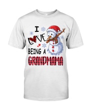 I Love Being A Grandmama - Xmas Classic T-Shirt front