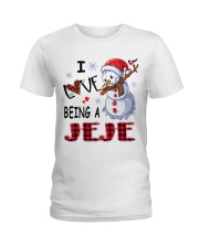 I Love Being A Jeje - Xmas Ladies T-Shirt tile