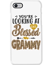 One Blessed Grammy - Leo Phone Case tile