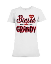 Blessed Grandy - Red Premium Fit Ladies Tee tile