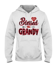 Blessed Grandy - Red Hooded Sweatshirt tile