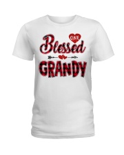 Blessed Grandy - Red Ladies T-Shirt tile