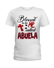 Blessed To Be Called Abuela - Red Ladies T-Shirt tile