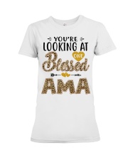 One Blessed Ama - Leo Premium Fit Ladies Tee tile