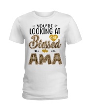 One Blessed Ama - Leo Ladies T-Shirt tile