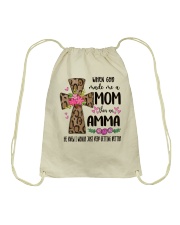Mom Then An Amma - Cross 2 Drawstring Bag tile