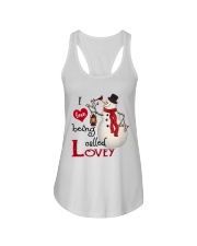 I Love Being Called Lovey - Xmas Ladies Flowy Tank tile