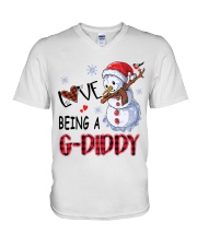 I Love Being A G-Diddy - Xmas V-Neck T-Shirt tile