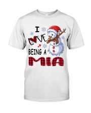 I Love Being A Mia - Xmas Classic T-Shirt front