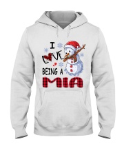I Love Being A Mia - Xmas Hooded Sweatshirt tile