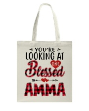 One Blessed Amma - Red Tote Bag tile