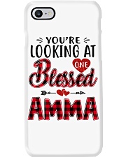 One Blessed Amma - Red Phone Case tile