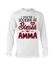 One Blessed Amma - Red Long Sleeve Tee tile