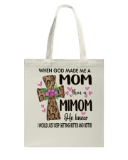 Mom Then A Mimom - Cross Tote Bag tile