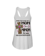 Mom Then A Mimom - Cross Ladies Flowy Tank tile