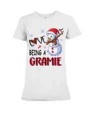 I Love Being A Gramie - Xmas Premium Fit Ladies Tee tile