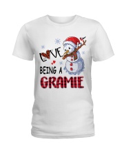 I Love Being A Gramie - Xmas Ladies T-Shirt tile