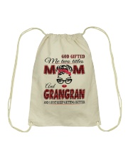 Mom And Grangran - Red 2022 .Png Drawstring Bag tile
