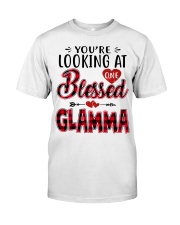 One Blessed Glamma - Red Classic T-Shirt front
