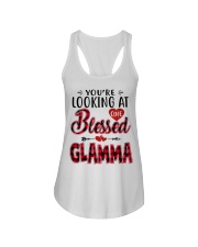 One Blessed Glamma - Red Ladies Flowy Tank tile