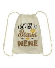 One Blessed Nene - Leo Drawstring Bag tile