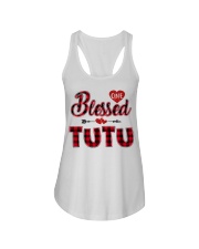 Blessed Tutu - Red Ladies Flowy Tank tile