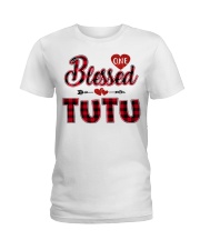 Blessed Tutu - Red Ladies T-Shirt tile