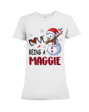 I Love Being A Maggie - Xmas Premium Fit Ladies Tee tile